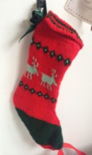 Mary’s knitted stocking